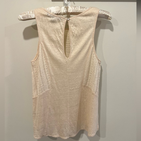 Sanctuary Crochet tank top, cream color, size Small - Picture 5 of 7